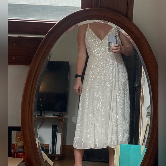 ASOS Ava Embellished Cami Midi Dress Size 6 - Picture 4 of 11